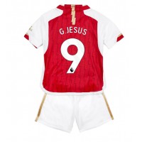 Arsenal Gabriel Jesus #9 Heimtrikotsatz Kinder 2023-24 Kurzarm (+ Kurze Hosen)